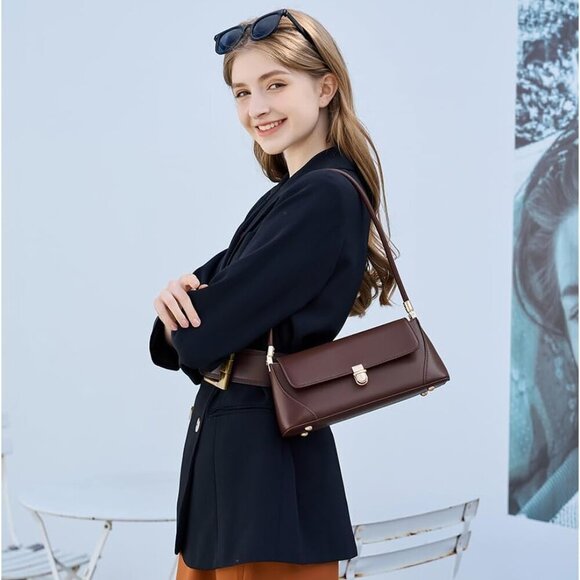 Shoulder Bags for Women Vintage Handbag Retro Classic Small Purse Cute Hobo Tote - Picture 6 of 6